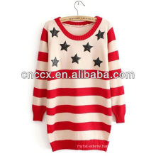 13STC5998 Striped Stars custom embroidered sweaters